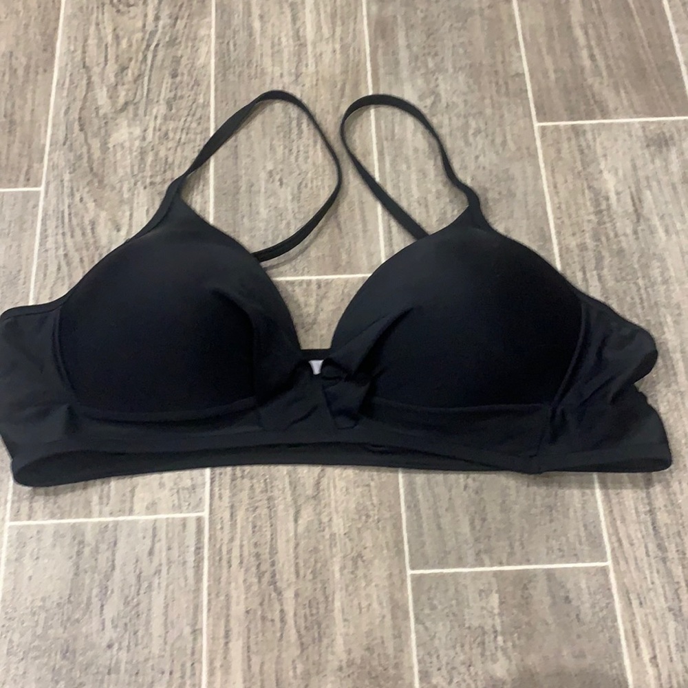 NWT Black Push Up Bikini Top